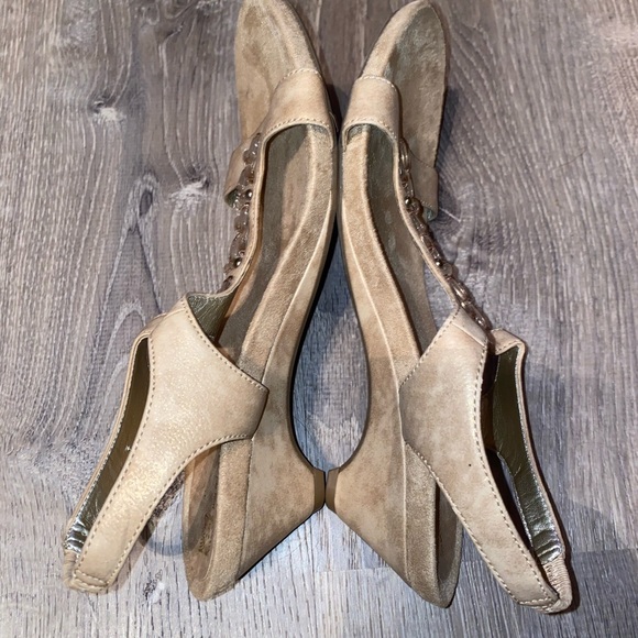 Anne Klein IFlex women's sz 8.5M bedazzled comfy shoes with small heel. - Picture 3 of 9